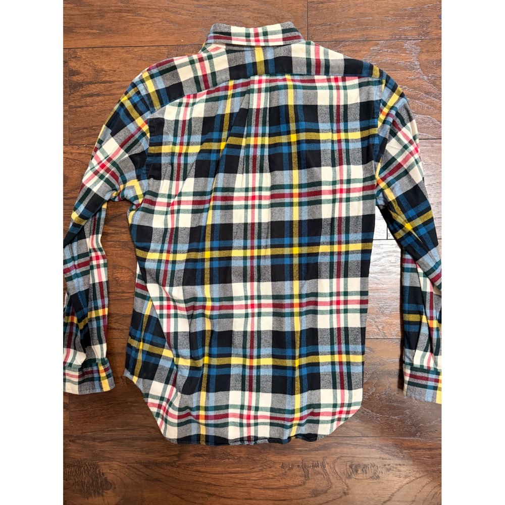 Ralph Lauren Classic Fit Plaid Flannel Shirt Mens Medium Multicolor Button Down - Picture 4 of 4